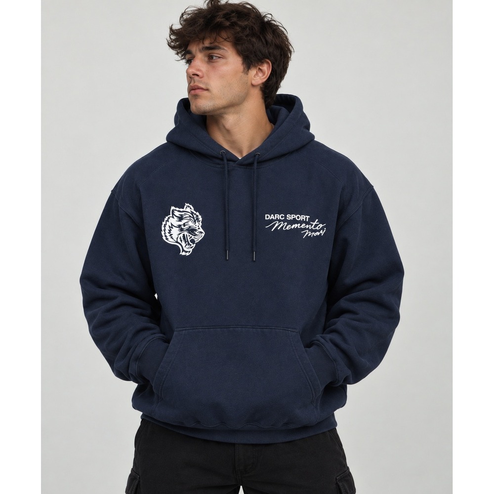 Darc Sport Memento Mori Bishop Hoodie Darc Blue Size Large NWT - Picture 4 of 8